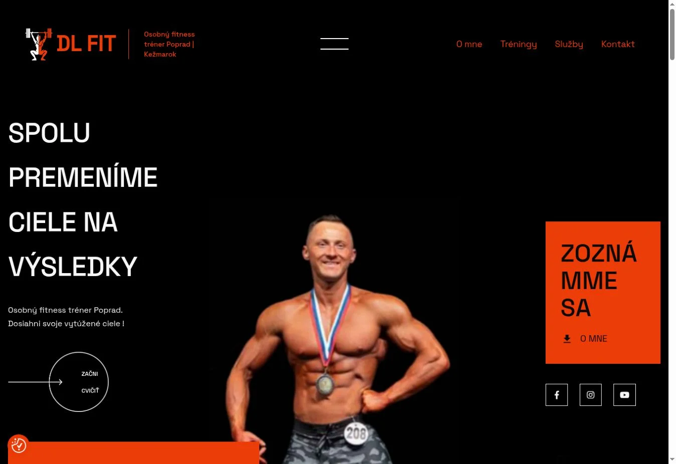 Úvodná stránka projektu DL FIT