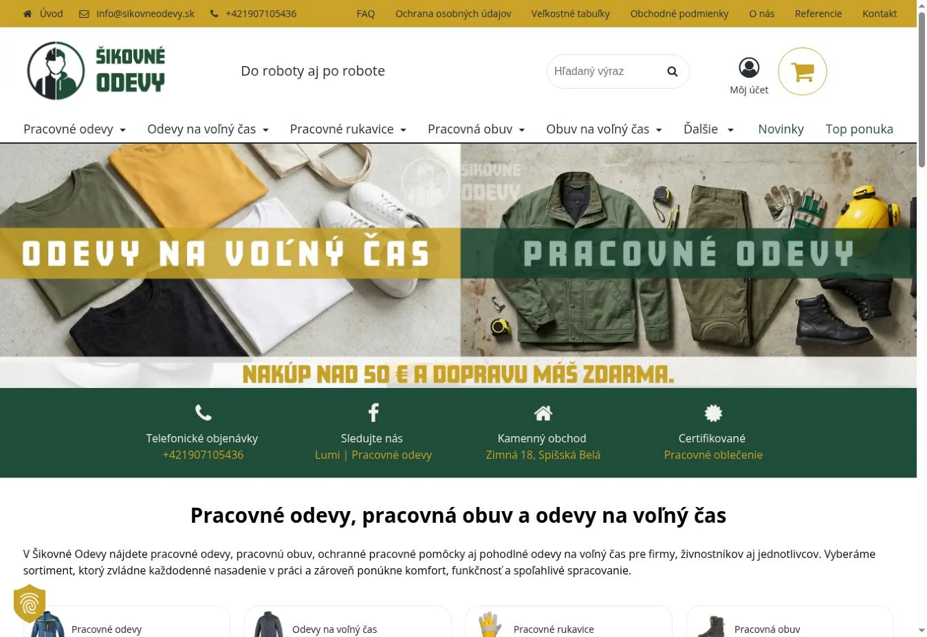 Úvodná stránka projektu Šikovné odevy